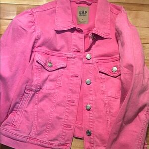 GAP Bright Pink Jean Jacket
